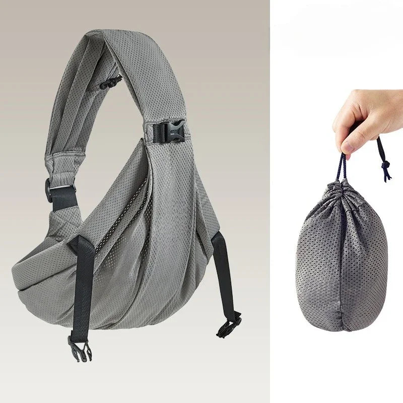 Portable bébé fronde porte-bébé enveloppement enfant en bas âge sac à — Monptitlou