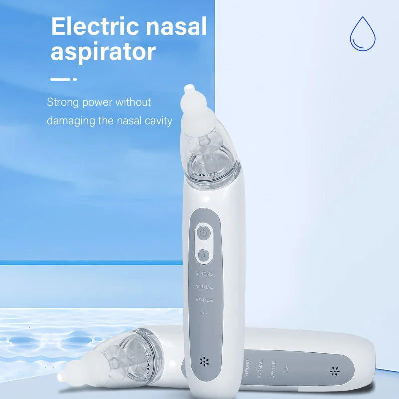 Mouche-bébé électrique rechargeable, 3 embouts — Monptitlou
