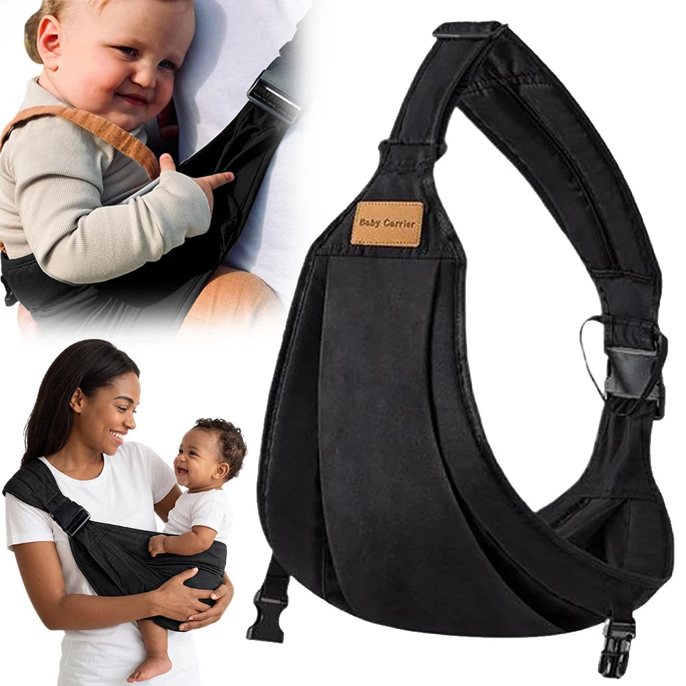 Porte-bébé ergonomique avec boucle réglable et verrou de sécurité — Monptitlou