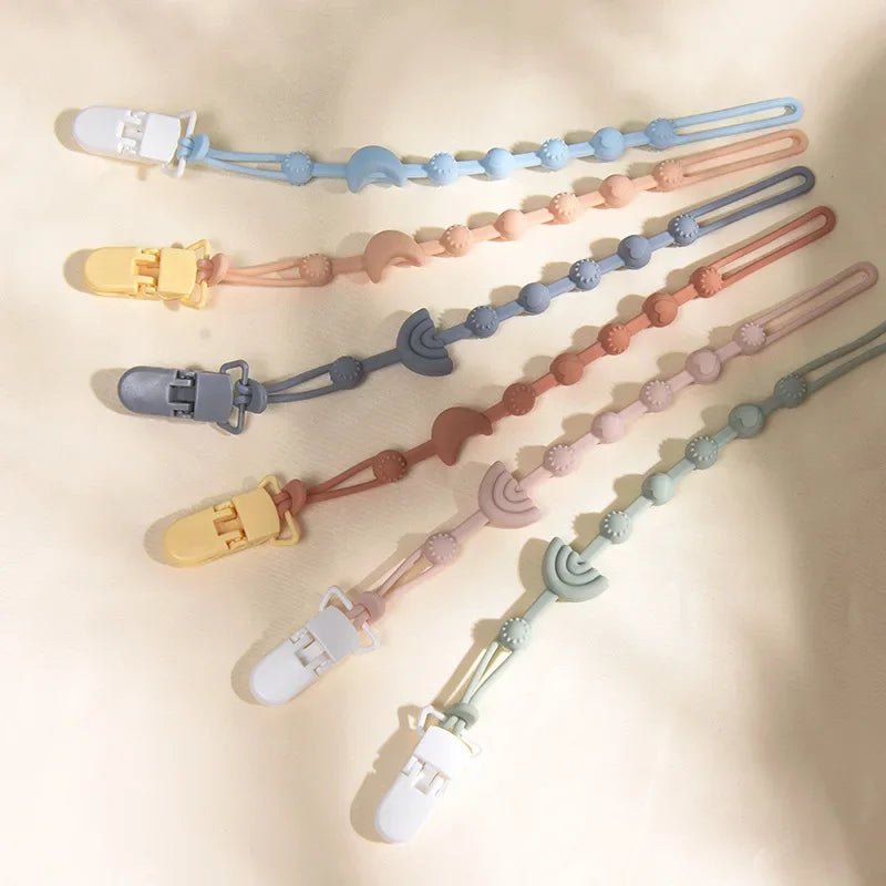 Attache-sucette pour bébé, 1 pièce, sans BPA, en silicone — Monptitlou