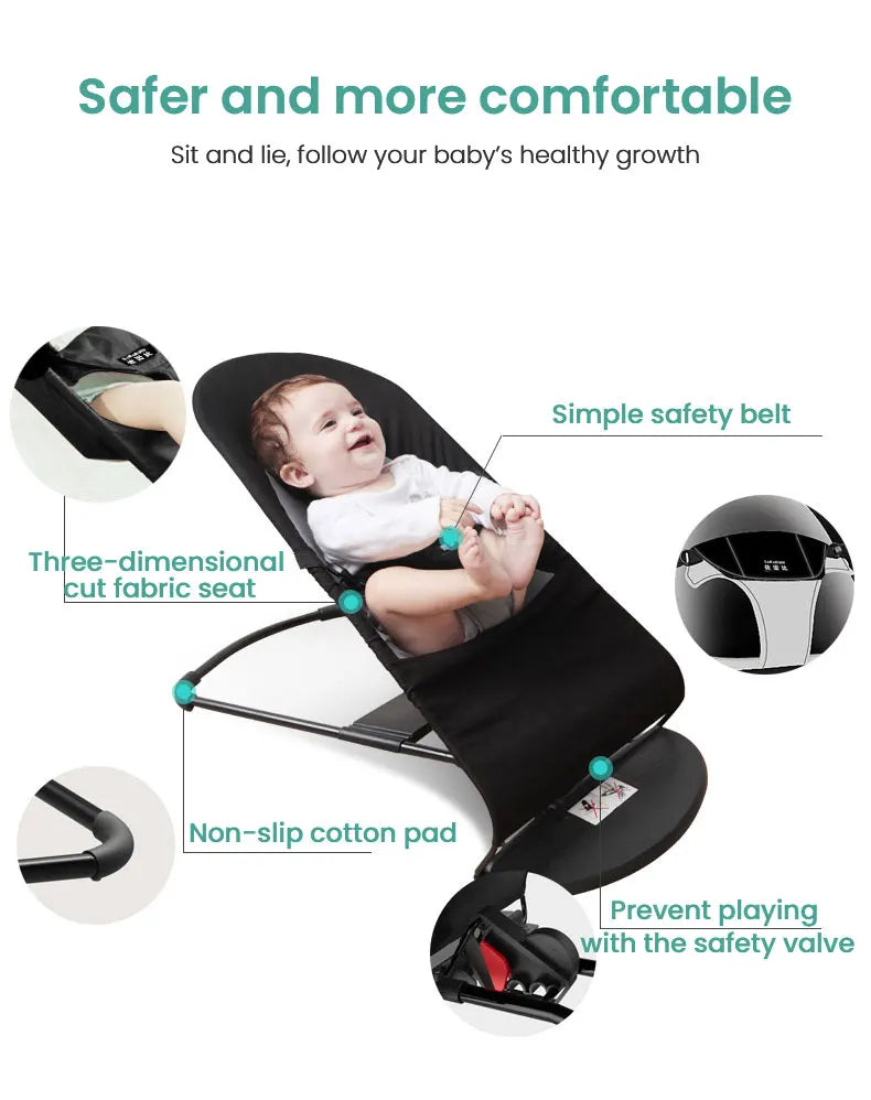Transat bébé stable et pliable — Monptitlou