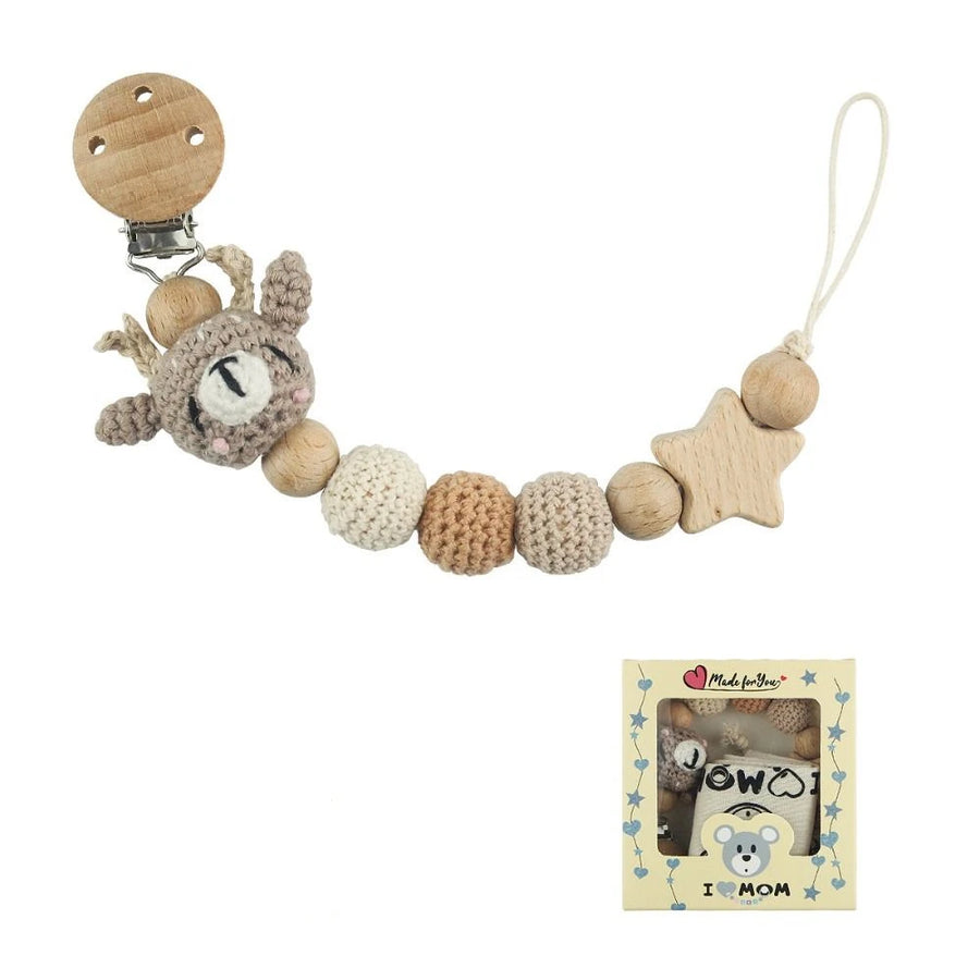 Clips de support Clips factices bébé sucette chaîne porte-sucette Clips — Monptitlou