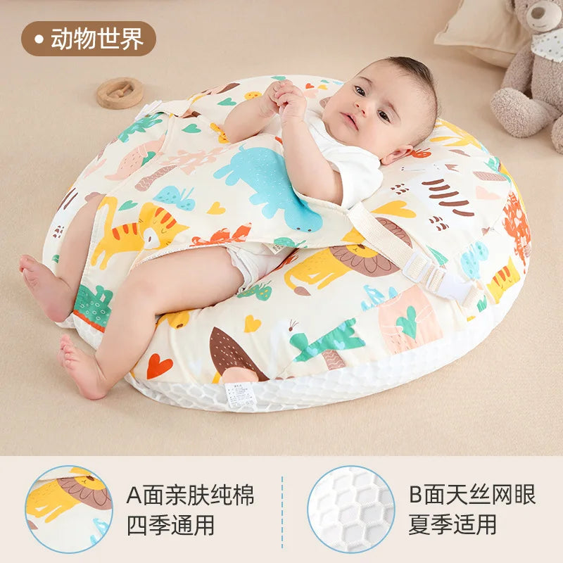 Coussin d'allaitement en U, housse imprimée — Monptitlou