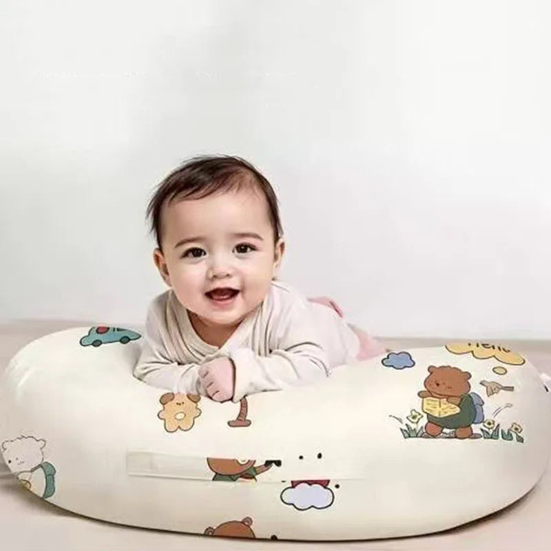 Coussin d'allaitement en U, coton imprimé — Monptitlou