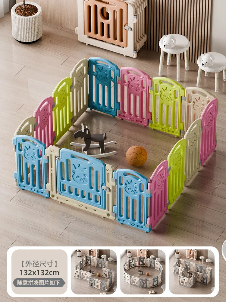 Parc modulaire pour bébé avec aire de jeu, 14 coloris — Monptitlou