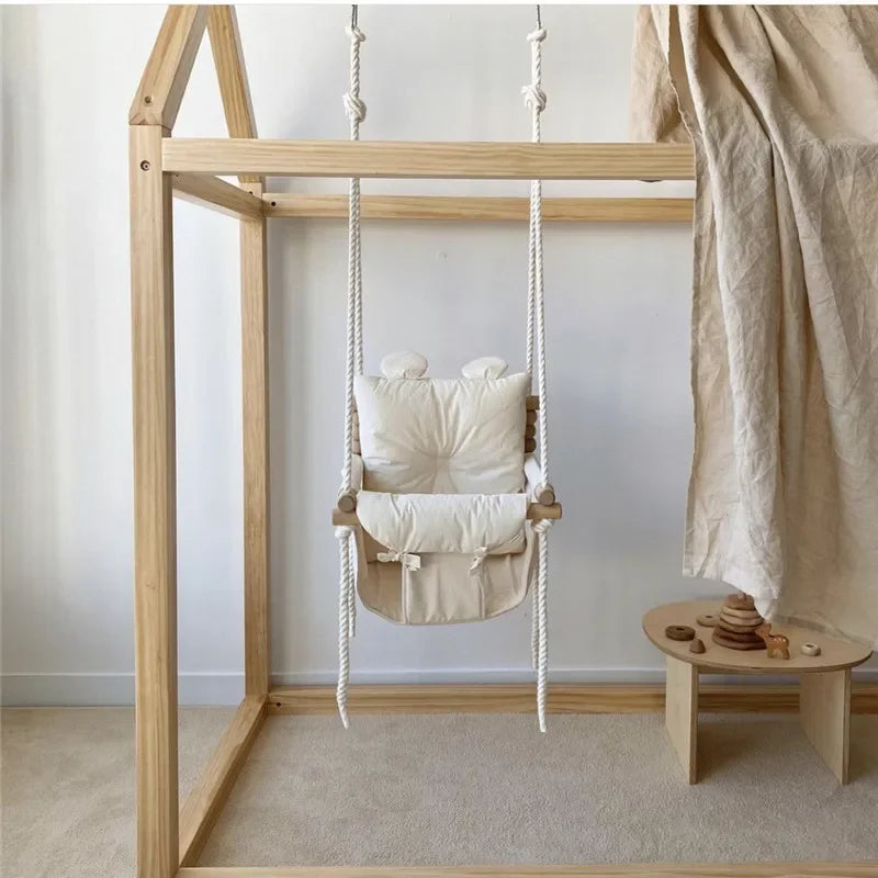 Ins coréen infantile ménage intérieur chaise suspendue coaxial bébé — Monptitlou
