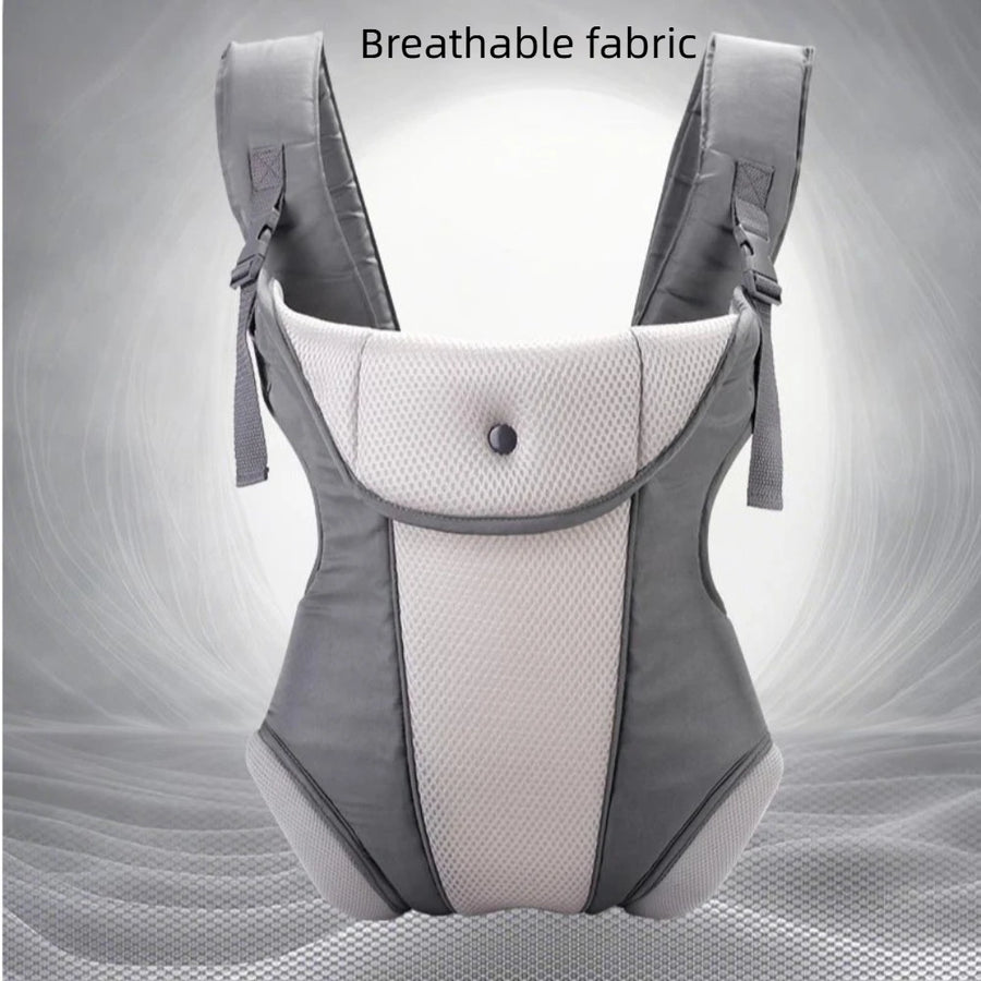 Porte-bébé Ergonomique Kangourou pour Nouveau-né, Facilement Réglable — Monptitlou