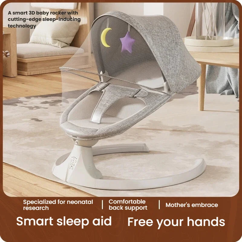 Chaise berçante pour bébé, balançoire électrique pour enfants — Monptitlou Image