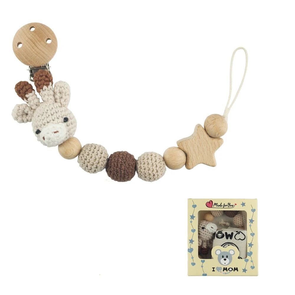 Clips de support Clips factices bébé sucette chaîne porte-sucette Clips — Monptitlou