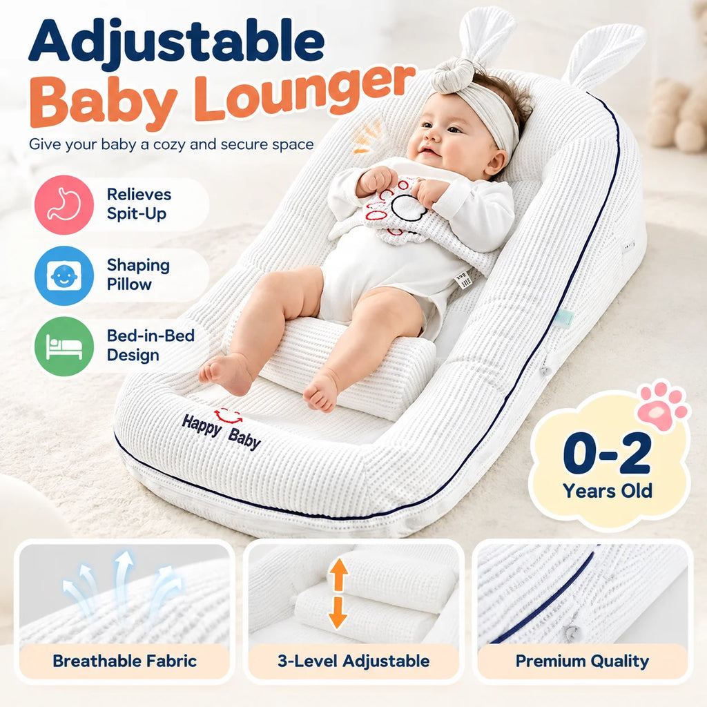 Matelas incliné pour bébé, housse déhoussable — Monptitlou