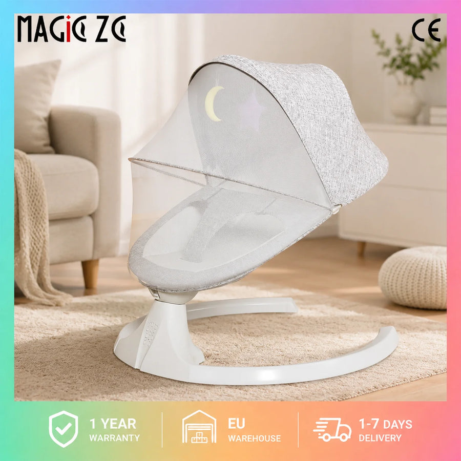 Berceau Électrique Intelligent pour Bébé et Balancelle pour Nourrisson — Monptitlou