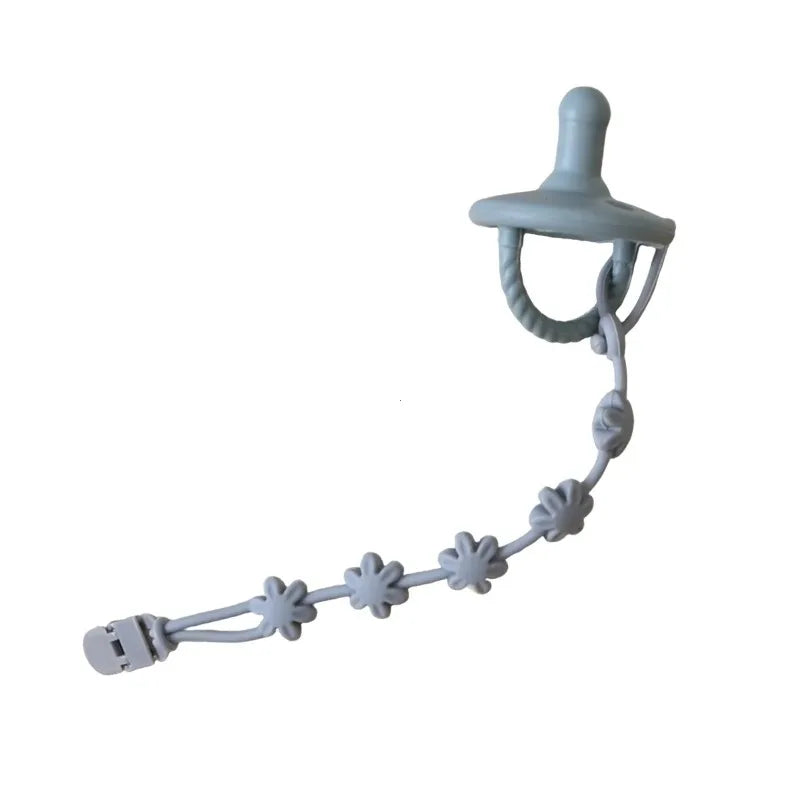 Attache-tétine pour bébé avec chaîne anti-perte — Monptitlou