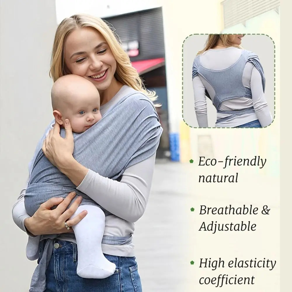 Porte-bébé confortable, sécurité avant tenant un nouveau-né — Monptitlou