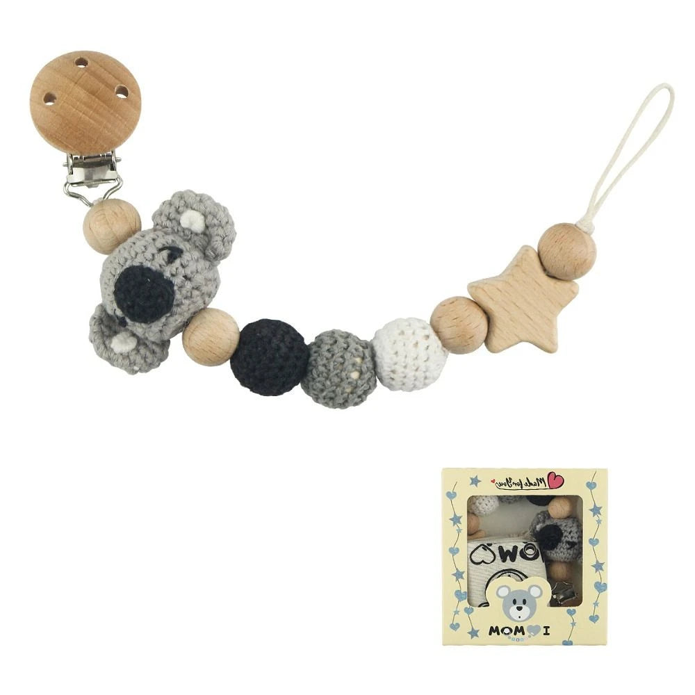 Clips de support Clips factices bébé sucette chaîne porte-sucette Clips — Monptitlou
