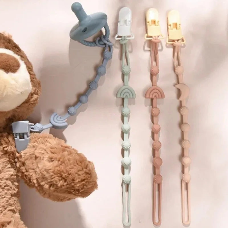 Attache-sucette pour bébé, 1 pièce, sans BPA, en silicone — Monptitlou