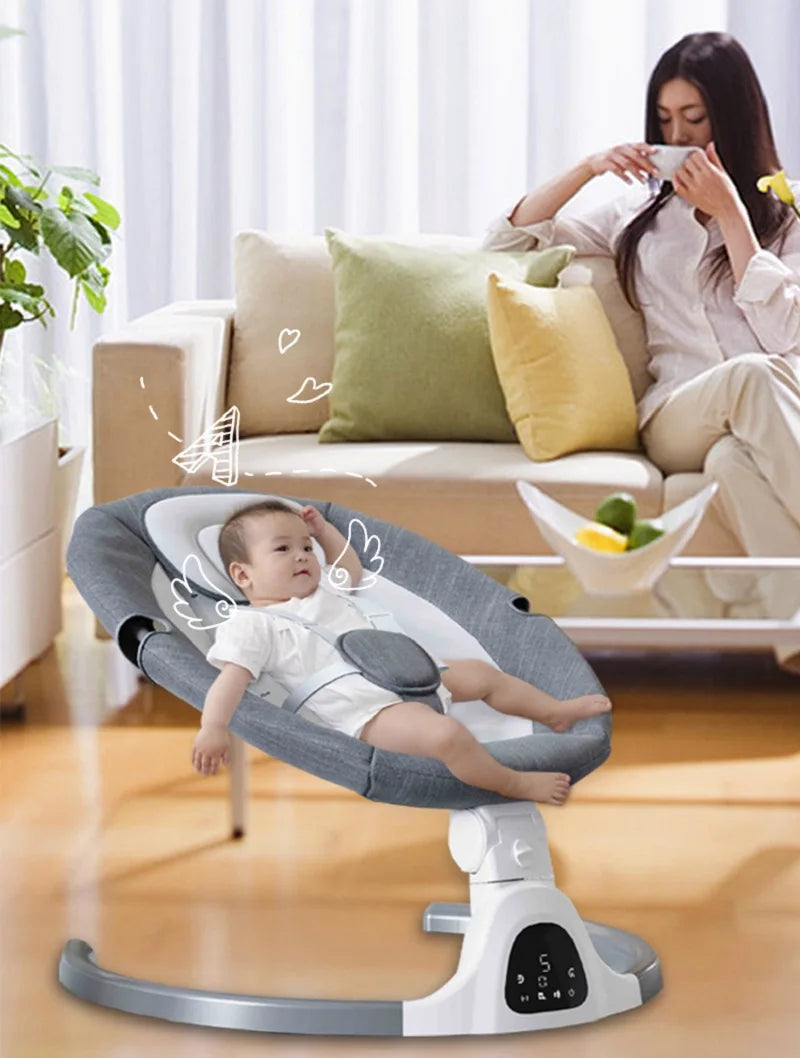 Berceau électrique pour bébé, chaise berçante, lit berçant — Monptitlou