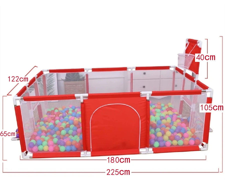 Parc de jeu pour bébé avec tapis matelassé