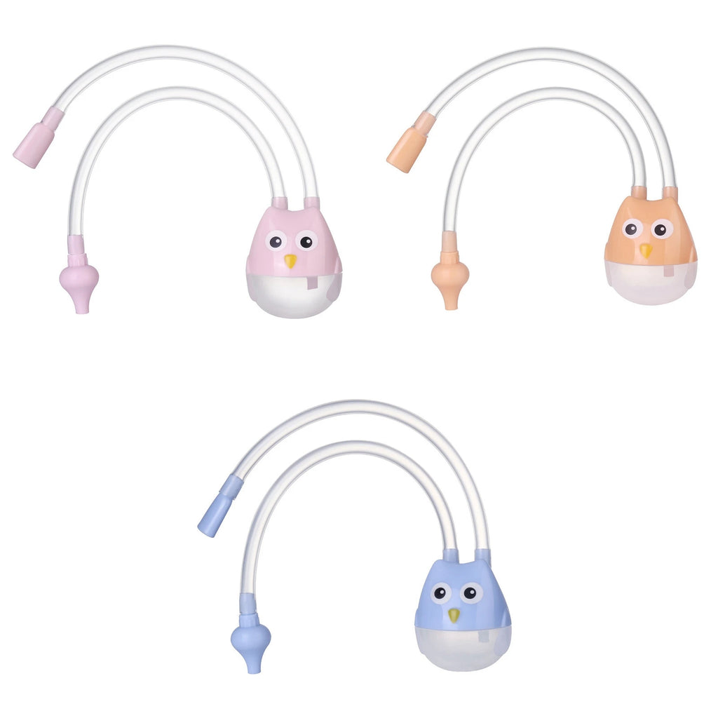 Mouche-bébé manuel en forme de hibou, tube souple — Monptitlou