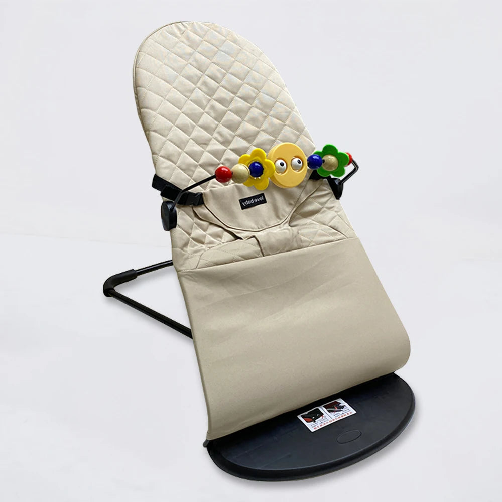 Chaise à bascule pliable pour bébé, avec jouets — Monptitlou