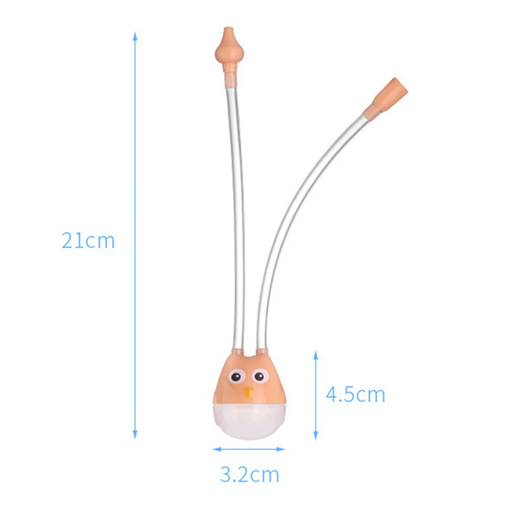 Mouche-bébé manuel en forme de hibou, tube souple — Monptitlou