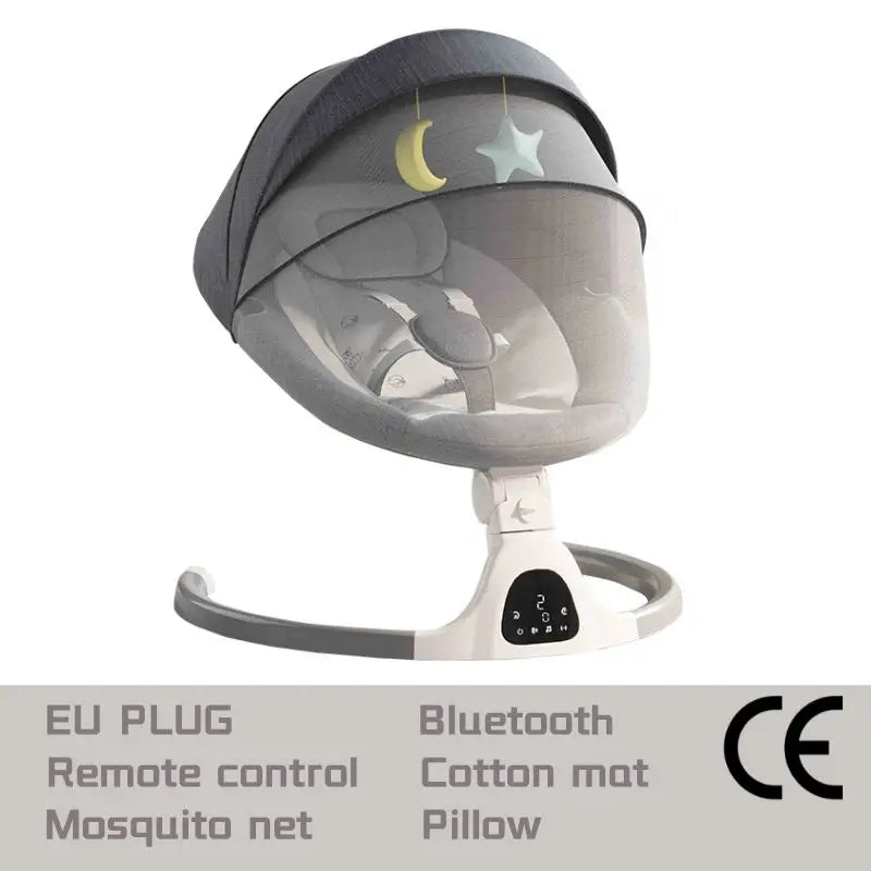 Balancelle électrique pour bébé, assise inclinable — Monptitlou