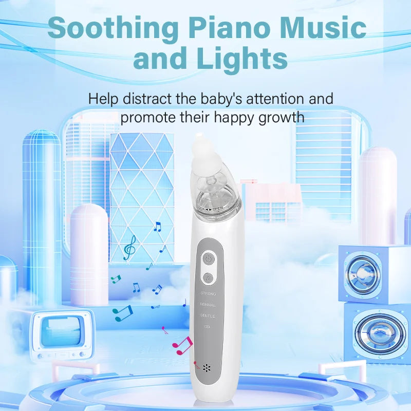 Mouche-bébé électrique rechargeable, 3 embouts — Monptitlou