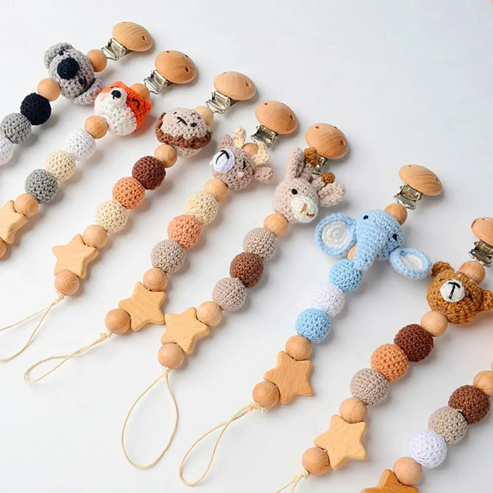Clips de support Clips factices bébé sucette chaîne porte-sucette Clips — Monptitlou