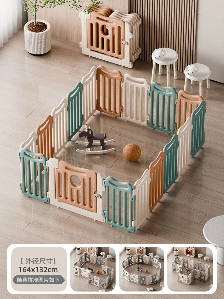 Parc modulaire pour bébé avec aire de jeu, 14 coloris — Monptitlou