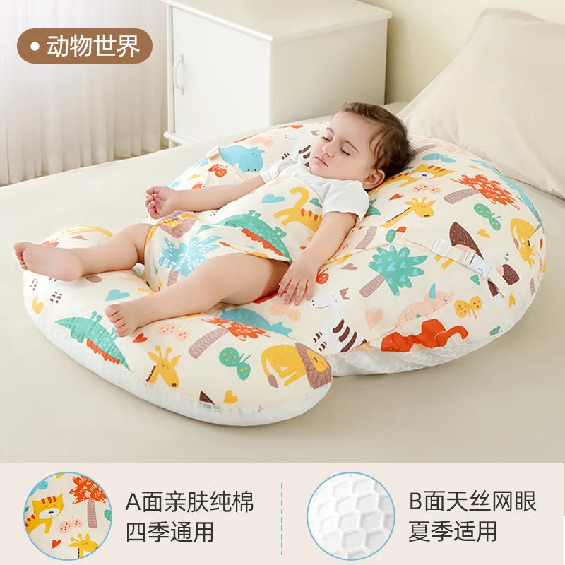 Coussin d'allaitement en U, housse imprimée — Monptitlou