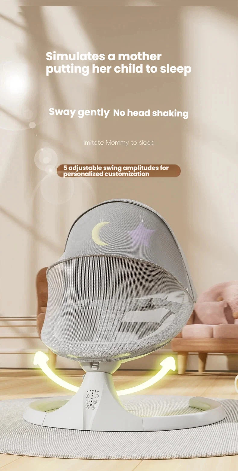 Chaise berçante électrique pour bébé, coussin de sommeil intelligent — Monptitlou