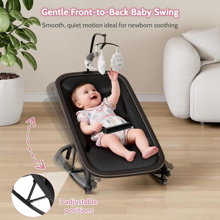 Transat bébé 2-en-1 avec fonction balancelle — Monptitlou