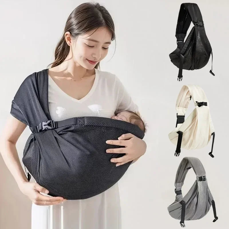Portable bébé fronde porte-bébé enveloppement enfant en bas âge sac à — Monptitlou