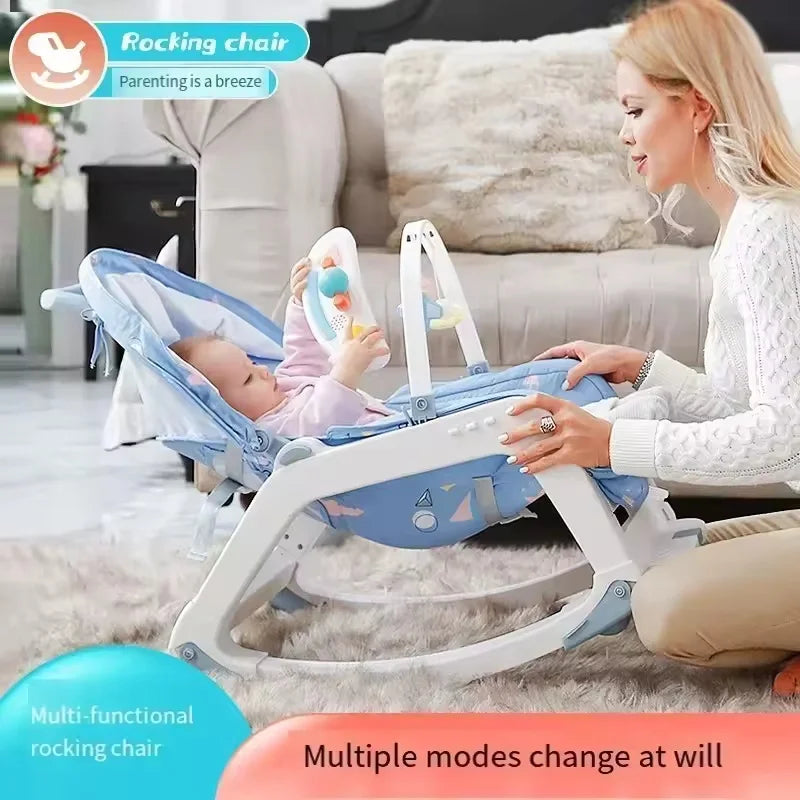 Chaise à bascule pour bébé, chaise à bascule multifonctionnelle pour — Monptitlou