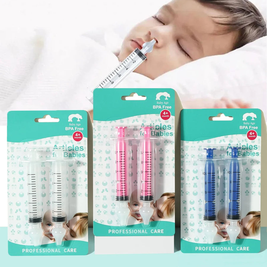 Mouche-bébé manuel à seringue, embout souple — Monptitlou