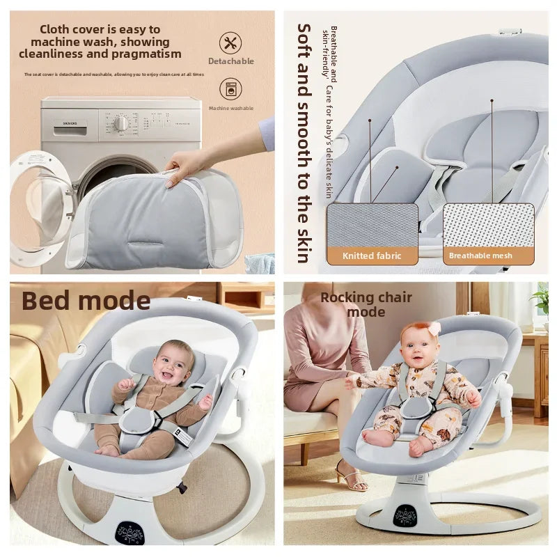 Balançoires électriques 2 en 1 pour bébé — Monptitlou