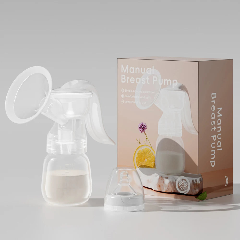 Ensemble de tire-lait manuel sans BPA avec système de pompe à piston – — Monptitlou Image
