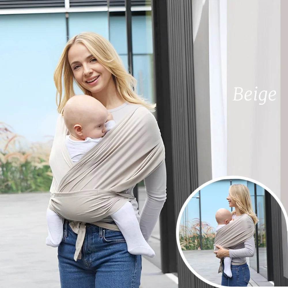 Porte-bébé confortable, sécurité avant tenant un nouveau-né — Monptitlou