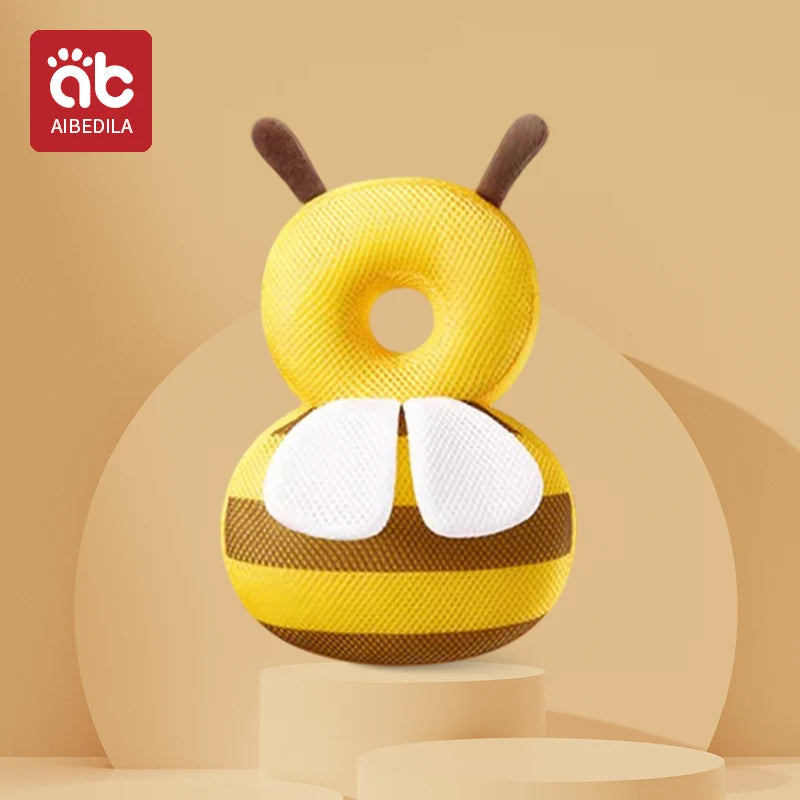 AIBEDILA Coussin de protection de la tête, coussin de sécurité anti-chute, oreiller de soutien de la tête, protection pour nouveau-né, nourrisson, tout-petit, coloris blanc