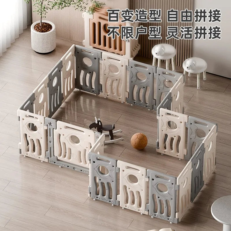 Parc modulaire pour bébé avec aire de jeu, 14 coloris