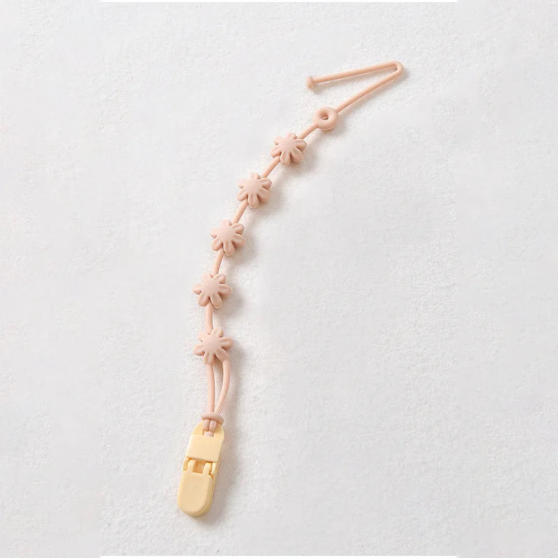 Attache-tétine pour bébé avec chaîne anti-perte — Monptitlou