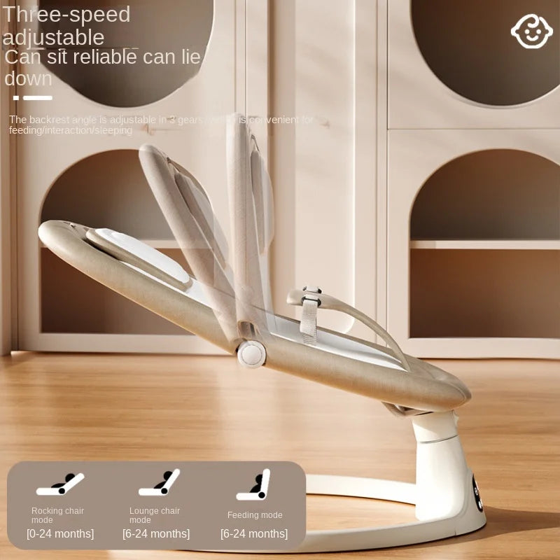 Chaise berçante électrique pour bébé avec réglage multifonctionnel du — Monptitlou