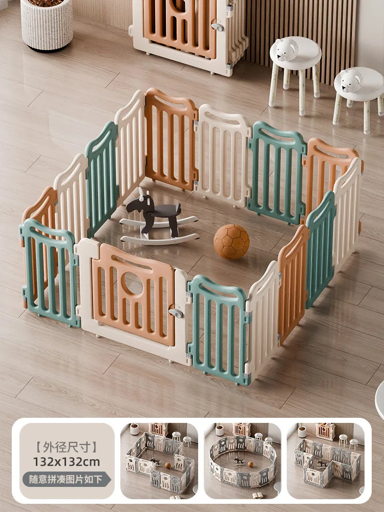 Parc modulaire pour bébé avec aire de jeu, 14 coloris — Monptitlou