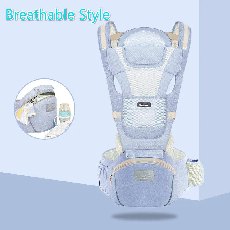 Porte-bébé ergonomique avec siège de hanche, face avant — Monptitlou