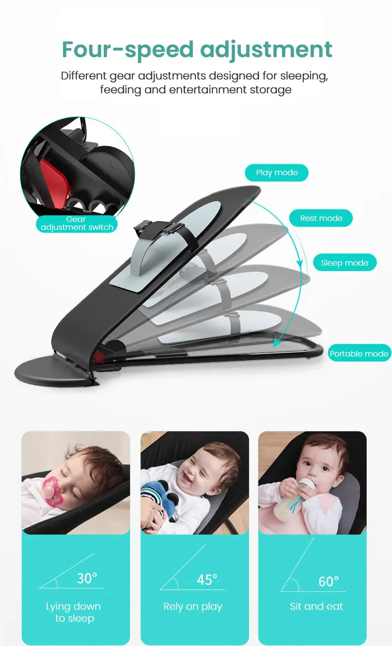 Transat bébé stable et pliable — Monptitlou