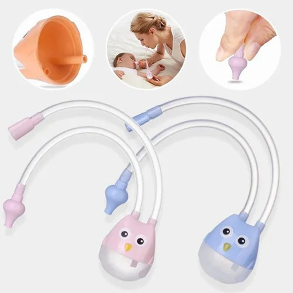Mouche-bébé manuel en forme de hibou, tube souple — Monptitlou