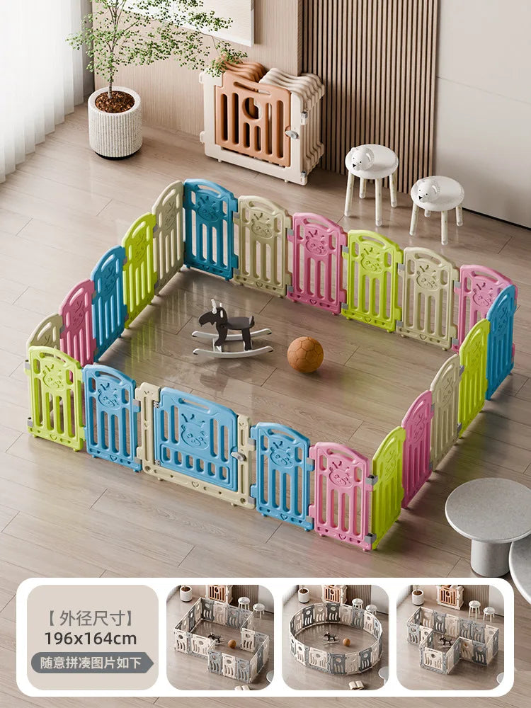Parc modulaire pour bébé avec aire de jeu, 14 coloris — Monptitlou
