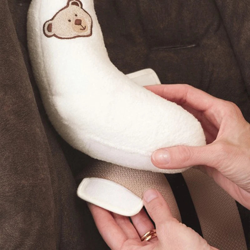 Oreiller bébé poussette bébé tête et cou soutien oreiller en forme de U appui-tête Fixation du corps Anti rouleau coussin d'école, photo 18
