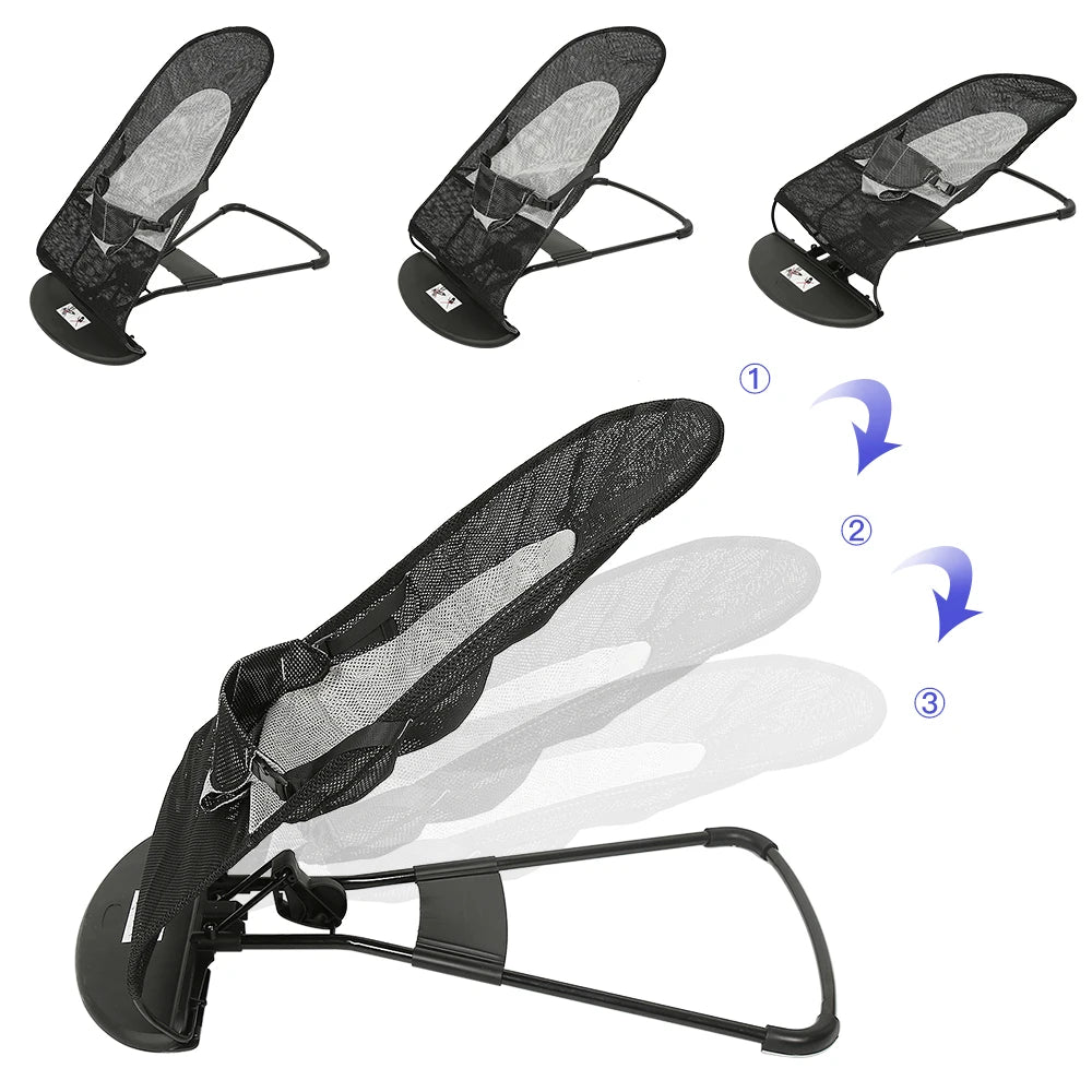 Chaise à bascule pour bébé avec jouets, Transat Bébé 0-18 Mois — Monptitlou