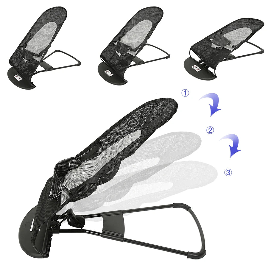 Chaise à bascule pour bébé avec jouets, Transat Bébé 0-18 Mois — Monptitlou