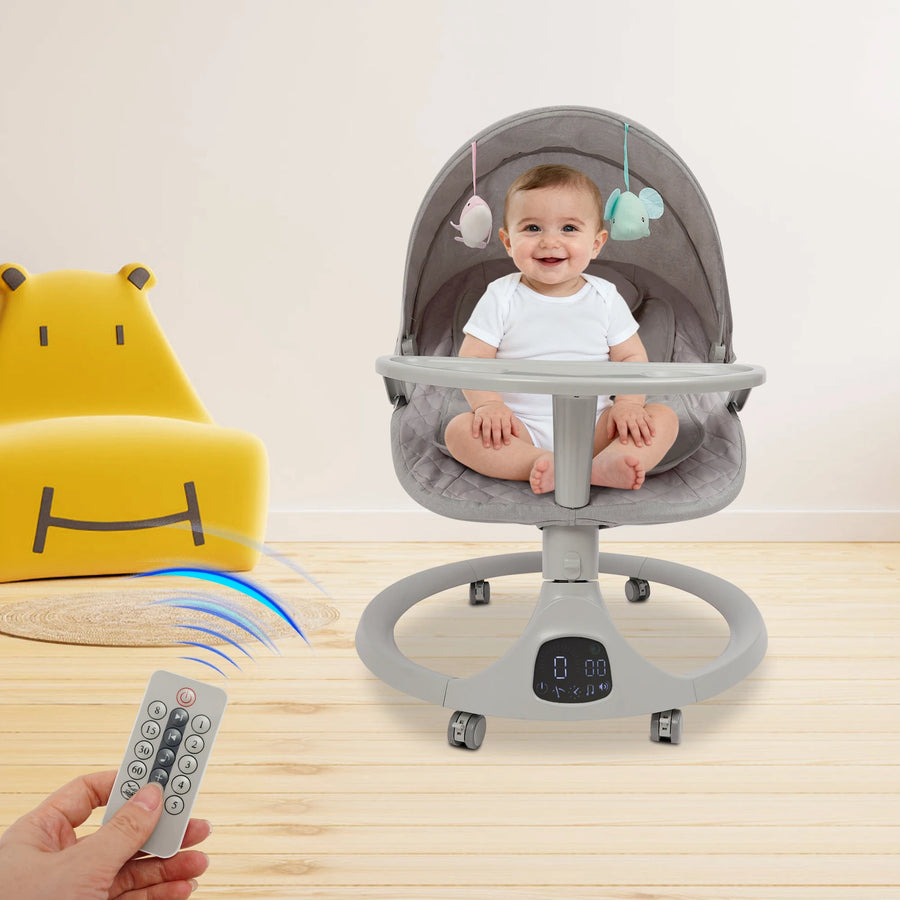 Berceau électrique pour bébé, berceau à bascule automatique — Monptitlou